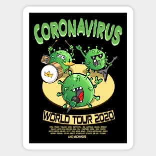 Coronavirus World Tour 2020 Magnet